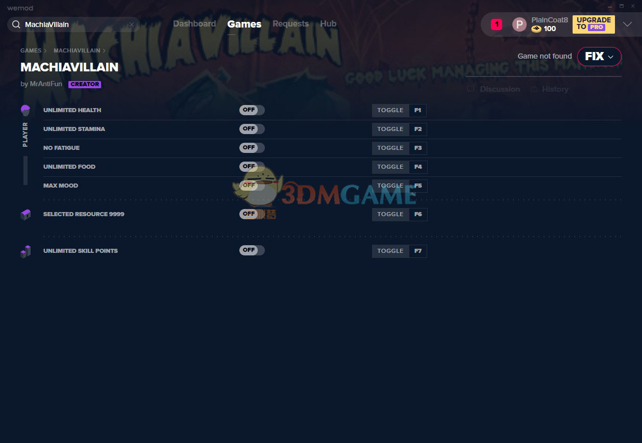 《马西亚恶棍》v2020.08.15七项修改器[MrAntiFun]