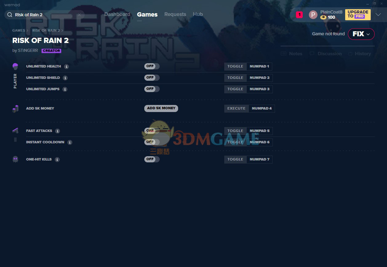 《雨中冒险2》v1.0七项修改器[MrAntiFun]