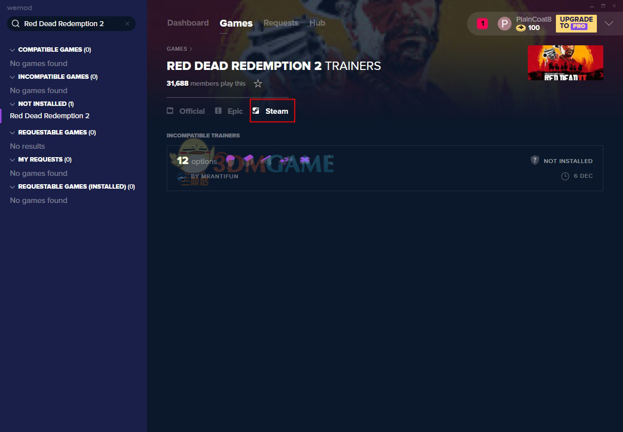 《荒野大镖客2》v1311.12十二项修改器[MrAntiFun][Steam]