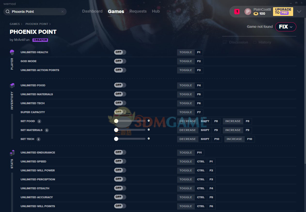 《凤凰点》v2020.08.12二十三项修改器[MrAntiFun][Epic]