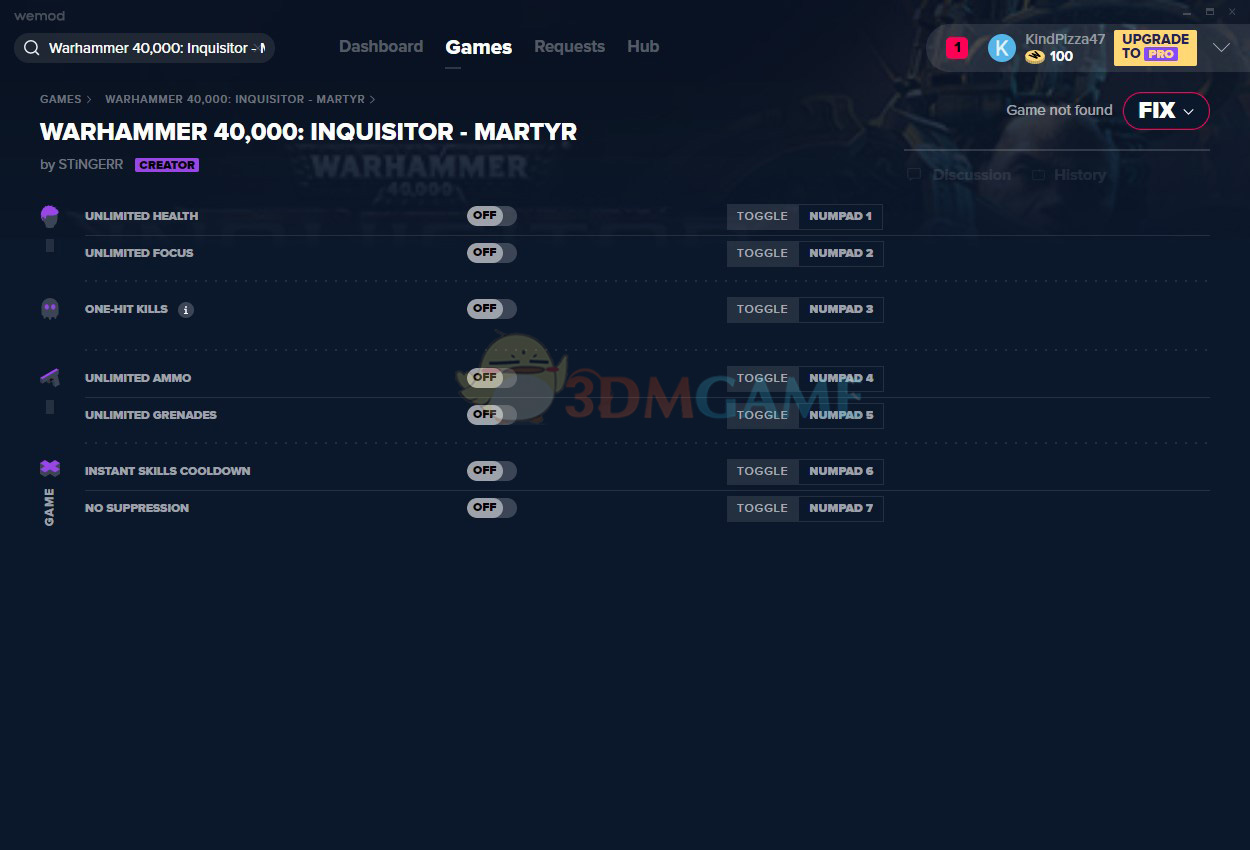 《战锤40K：审判官-殉道者》v2020.08.12七项修改器[MrAntiFun]