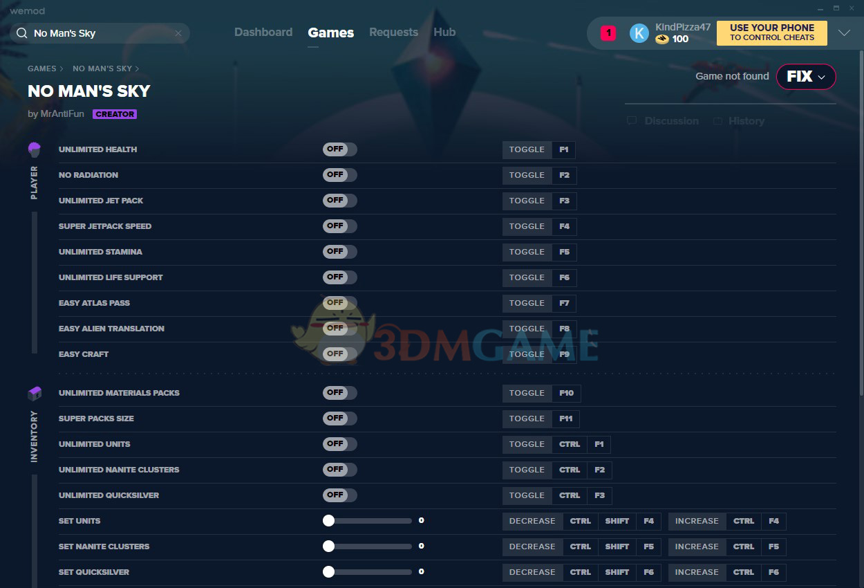 《无人深空》v2020.07.16二十六项修改器[MrAntiFun][Steam]