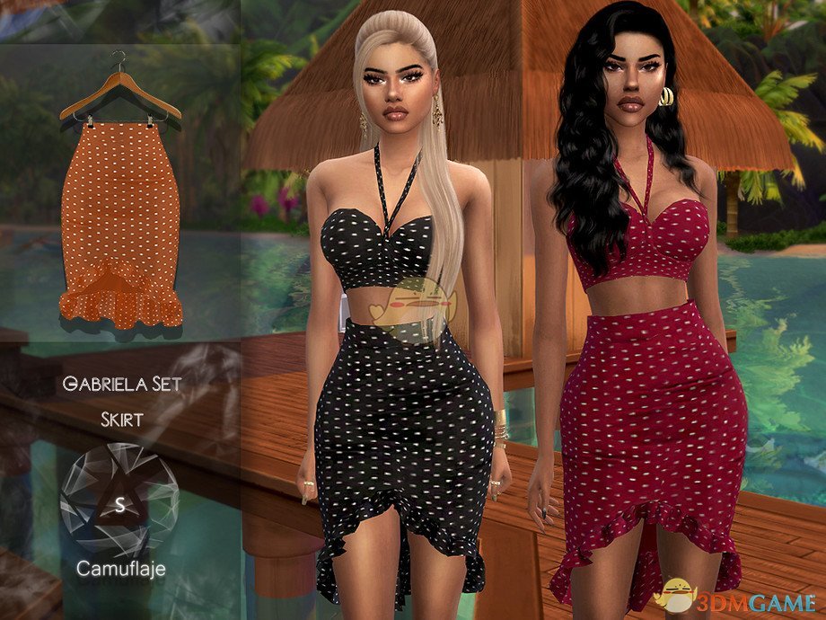 《模拟人生4》女性美丽斑点裙子MOD