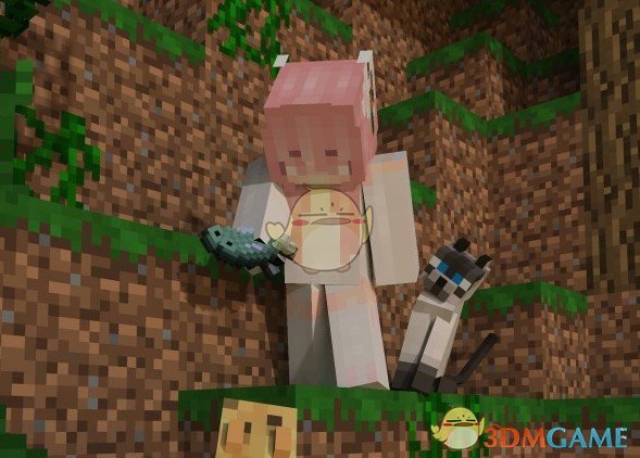 《我的世界》白丝猫娘皮肤MOD