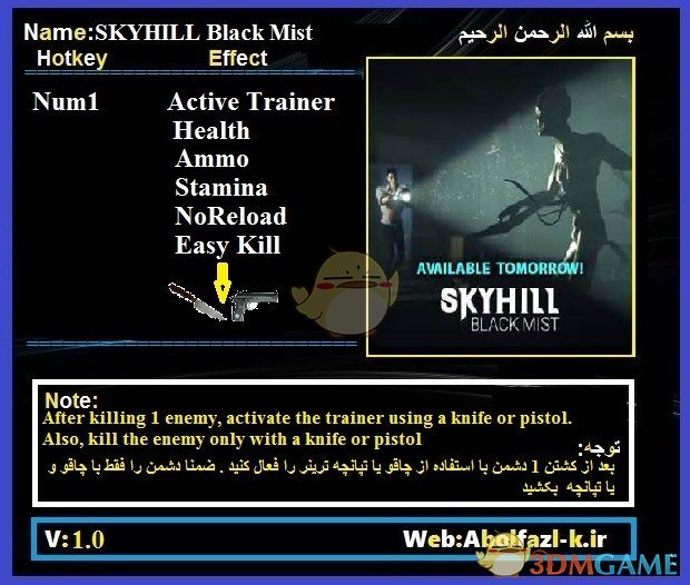 《SKYHILL：黑雾》v1.0五项修改器[Abolfazl]