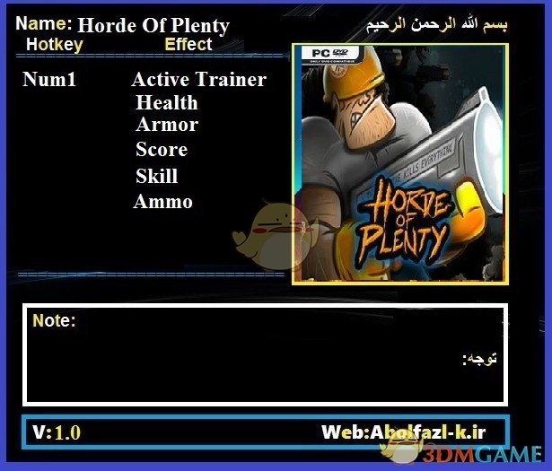 《丰饶部落》v1.0五项修改器[Abolfazl]