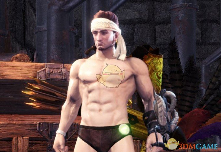 《怪物猎人：世界》三角裤肌肉男MOD