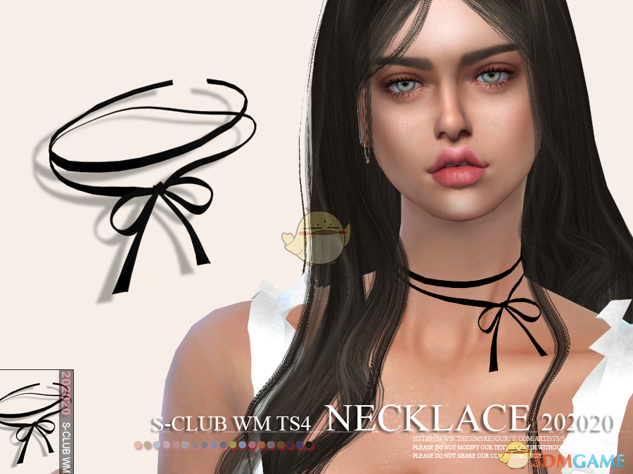 《模拟人生4》女性蝴蝶结项链MOD