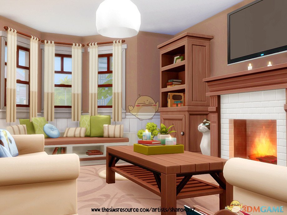 《模拟人生4》白色温馨小屋MOD