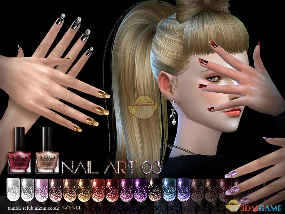《模拟人生4》女性闪亮指甲MOD
