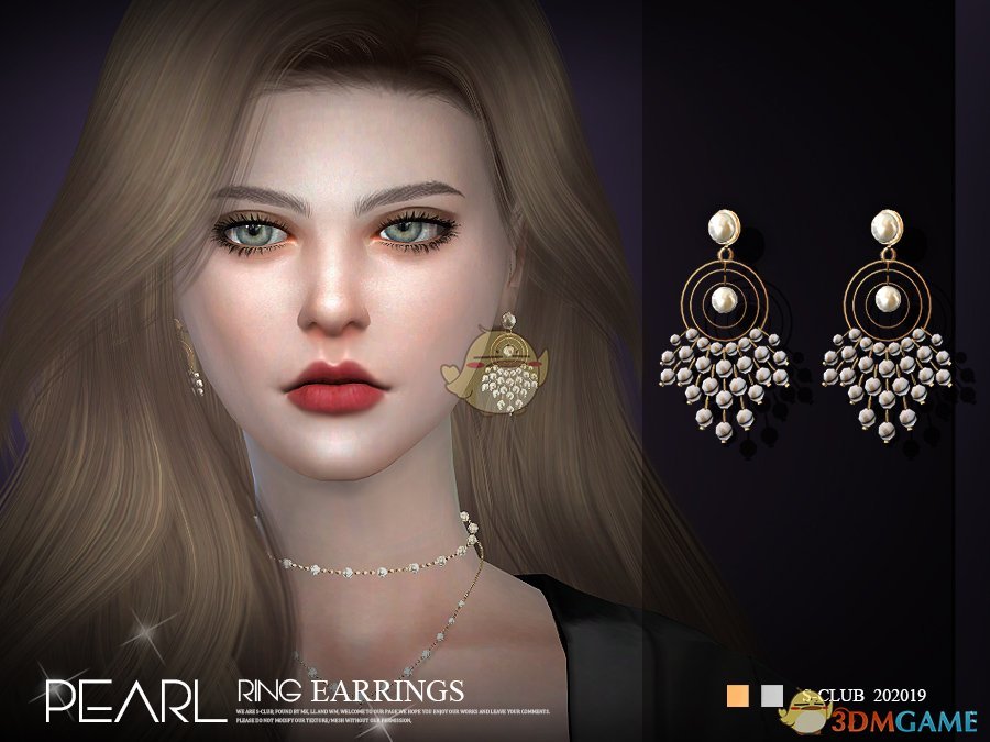 《模拟人生4》珍珠多圆环耳环MOD