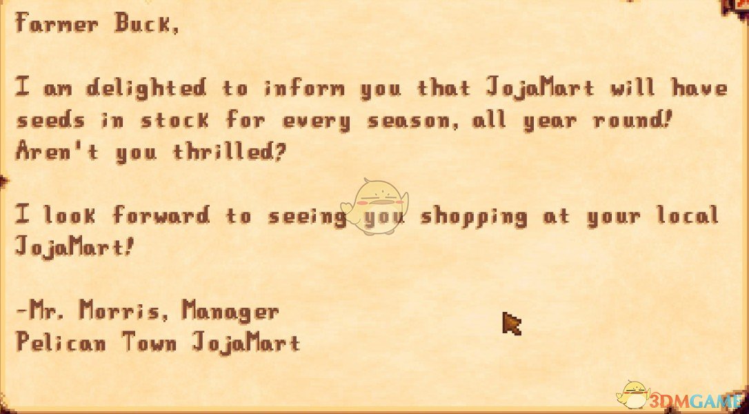 《星露谷物语》Joja四季种子售卖MOD