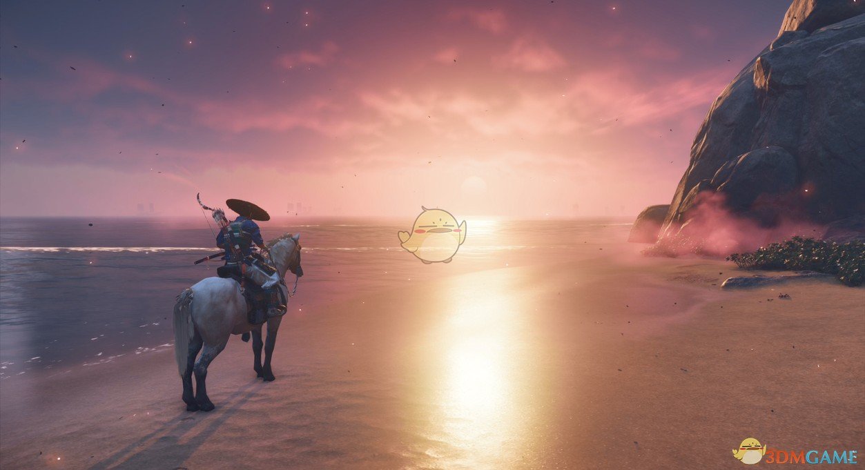 《Wallpaper Engine》对马岛之魂 - 沙滩骑马动态壁纸