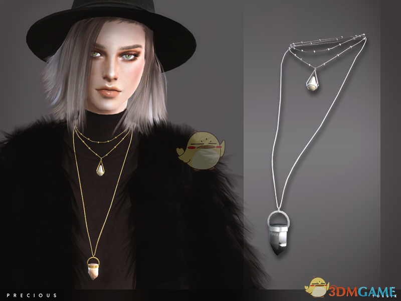 《模拟人生4》锥形时尚项链MOD