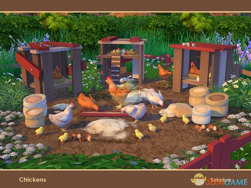 《模拟人生4》鸡和鸡窝MOD