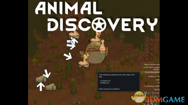 《边缘世界》指定动物警报v1.1 MOD