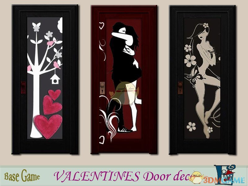 《模拟人生4》情人节风格小门MOD