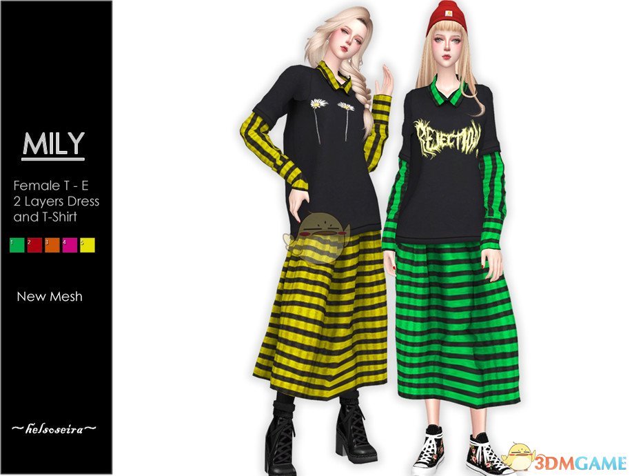 《模拟人生4》时尚宽松女性服装MOD