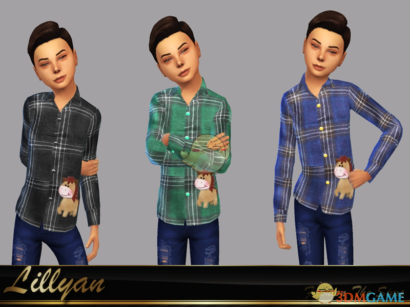 《模拟人生4》男孩小马衬衫MOD