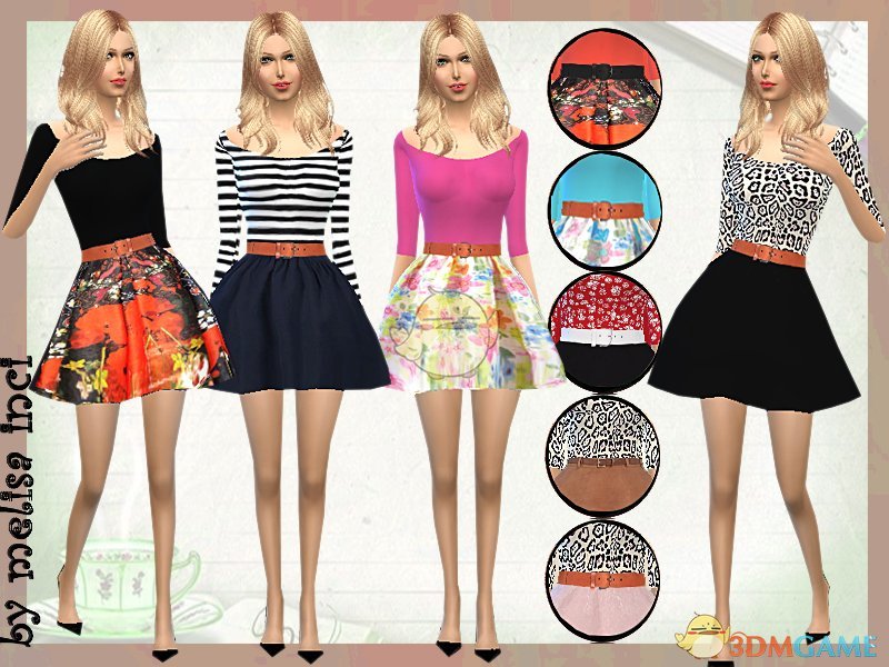 《模拟人生4》超可爱女性小短裙MOD
