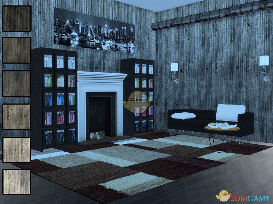 《模拟人生4》老旧风格混凝土墙MOD