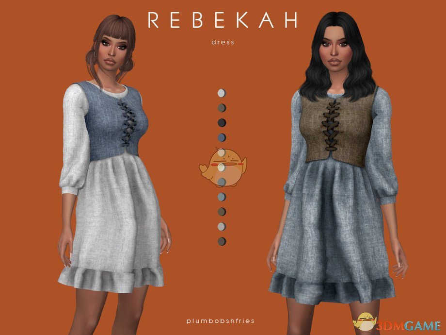 《模拟人生4》复古乡村连衣裙MOD