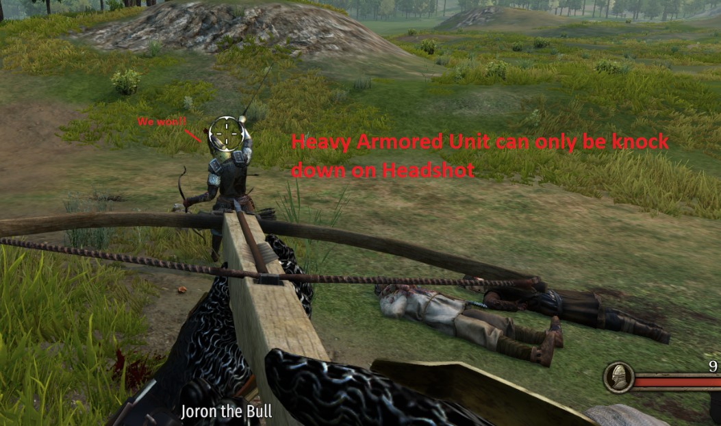 《骑马与砍杀2》钝器和箭可以击倒敌人MOD