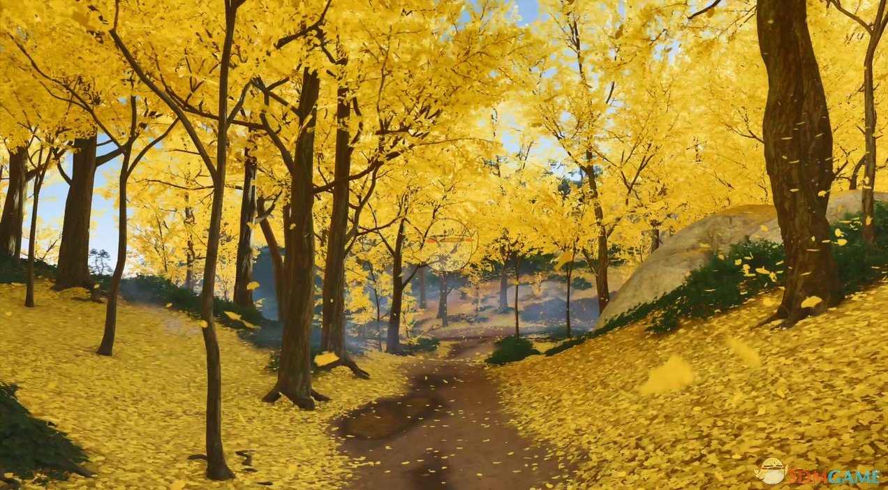 《Wallpaper Engine》对马岛之魂 - 金叶林动态壁纸