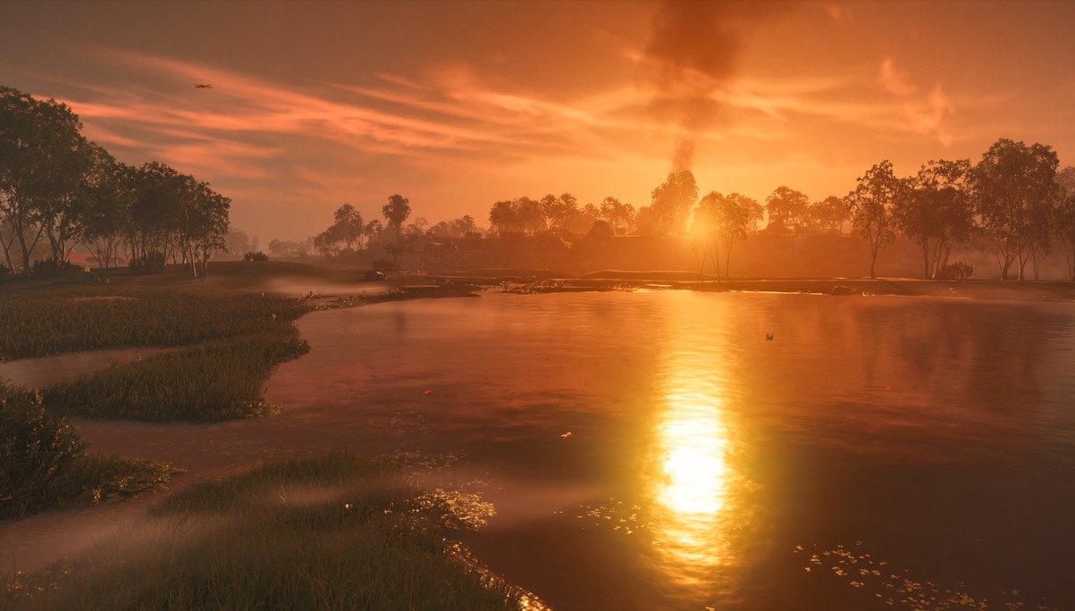 《Wallpaper Engine》对马岛之魂 - 落日之湖动态壁纸