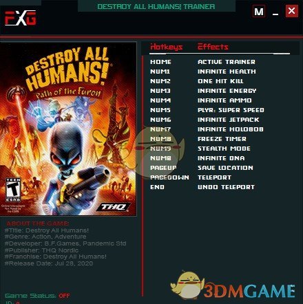 《毁灭全人类：重制版》v1.0.2491十一项修改器[FutureX]