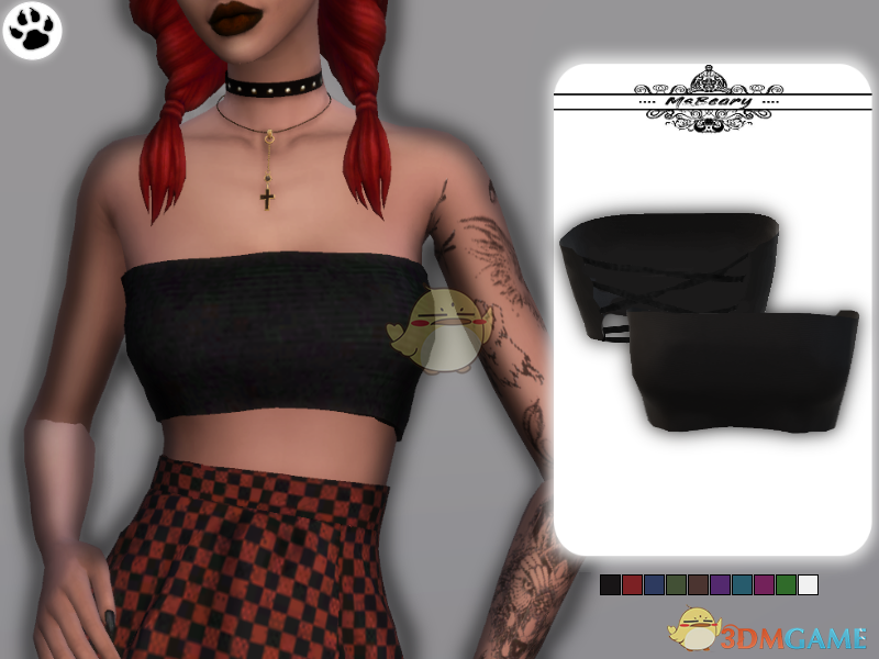 《模拟人生4》女性简洁的束胸上衣MOD