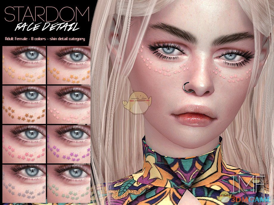 《模拟人生4》脸部的星星装饰MOD