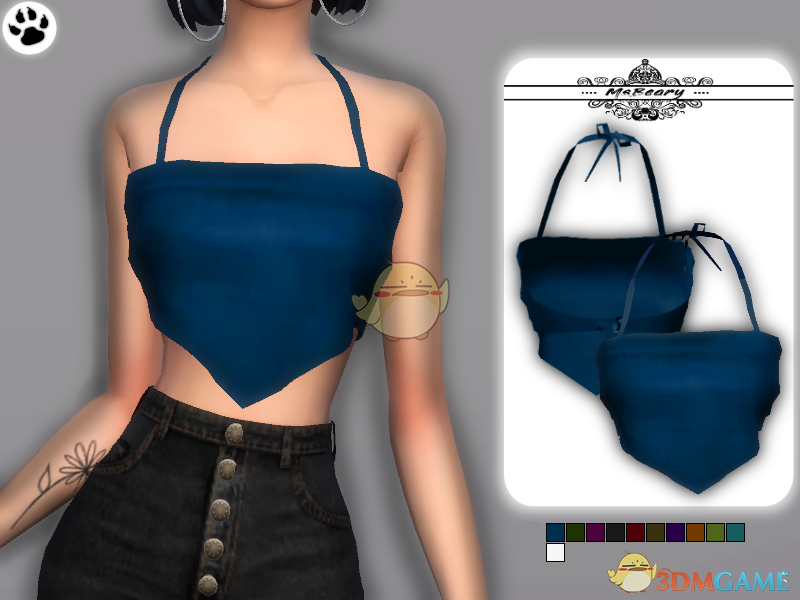 《模拟人生4》女性缎布上衣MOD