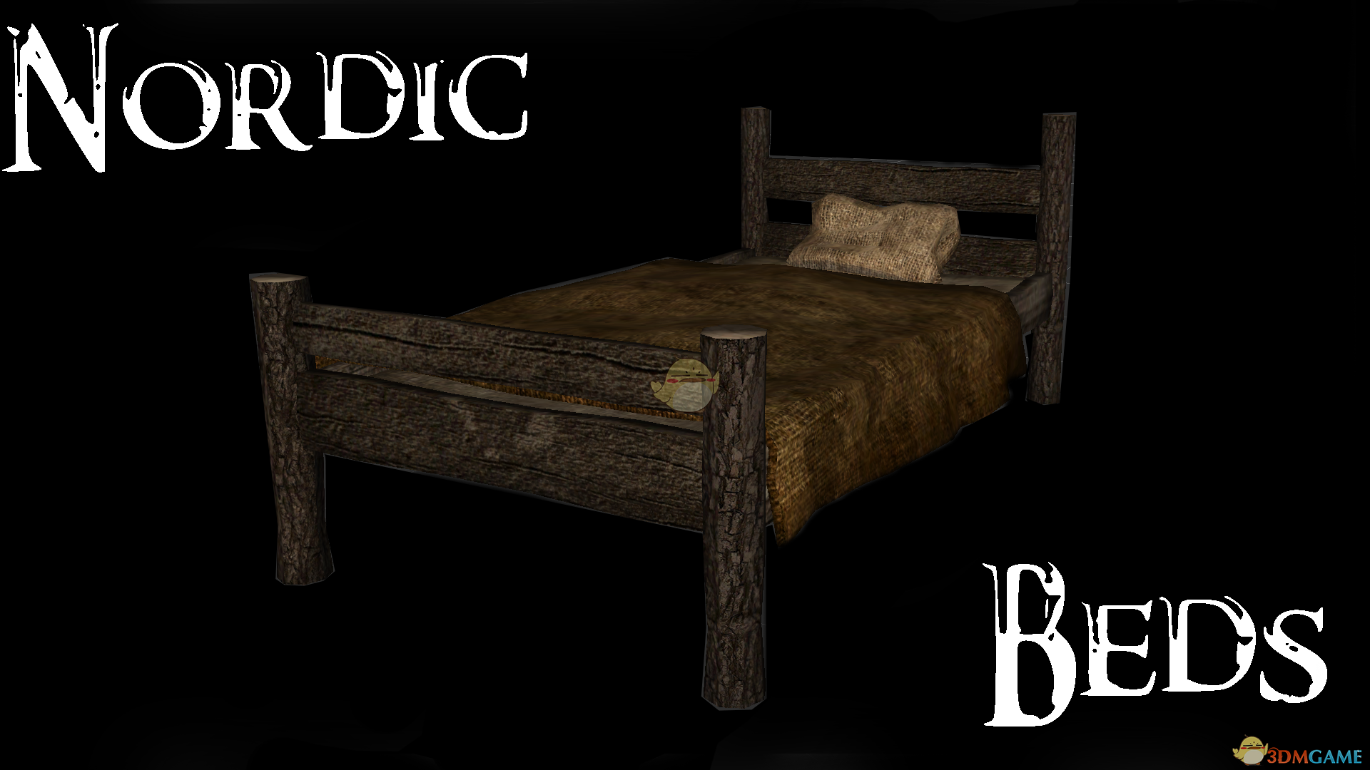 《上古卷轴5：天际》北欧床高清纹理MOD