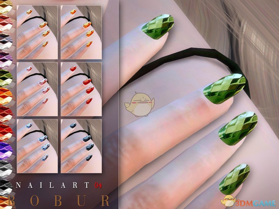 《模拟人生4》女性钻石风格指甲MOD