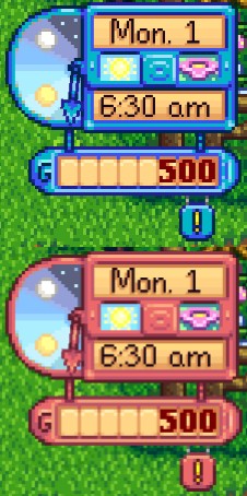 《星露谷物语》主题UI界面MOD