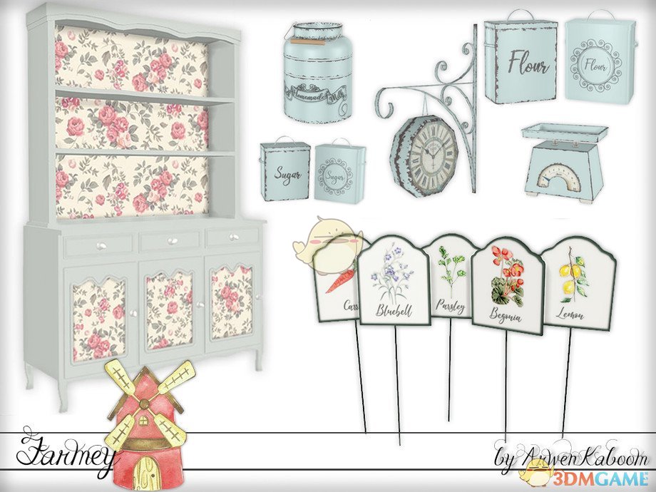 《模拟人生4》复古的厨房家具装饰MOD