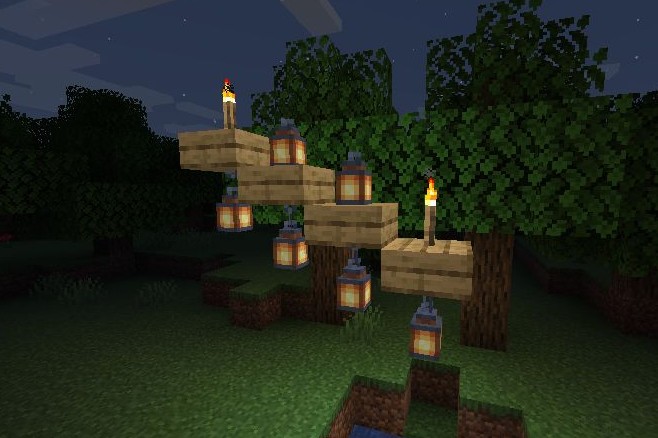 《我的世界》更好的火把放置MOD