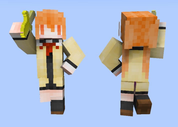 《我的世界》笨女孩皮肤MOD