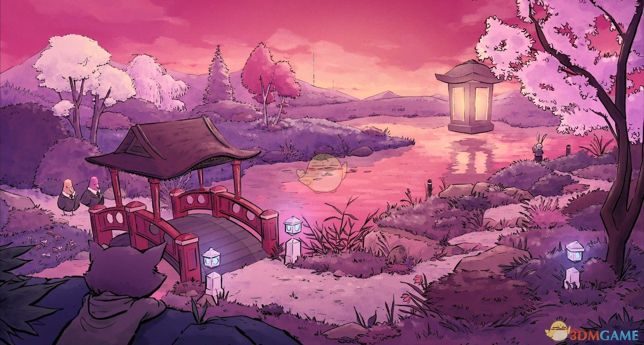 《Wallpaper Engine》手绘风动态场景 - 小湖动态壁纸