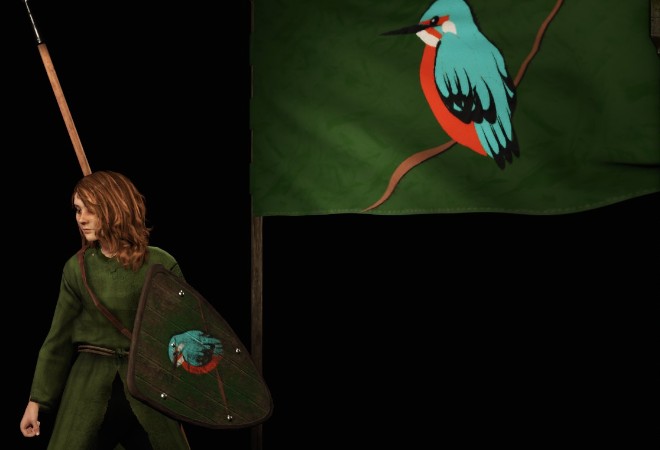 《骑马与砍杀2》翠鸟旗帜MOD