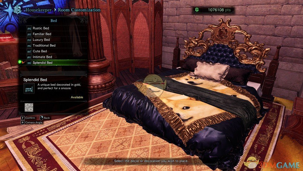 《怪物猎人：世界》悲伤狗地板和Doge床单MOD