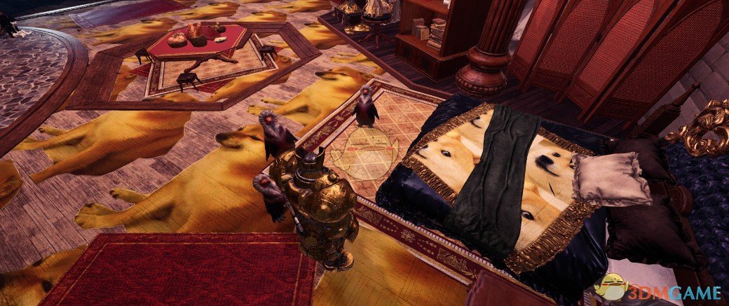 《怪物猎人：世界》悲伤狗地板和Doge床单MOD