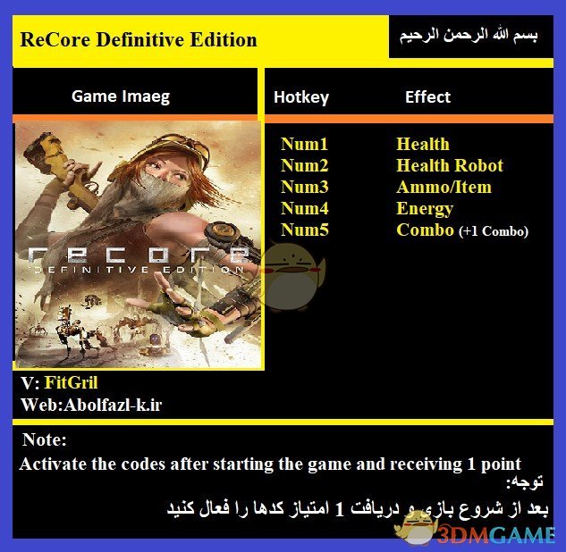 《再生核心：最终版》v1.1.7468.2五项修改器[Abolfazl]