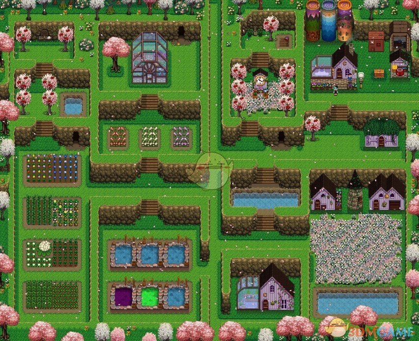 《星露谷物语》区域规划的大农场MOD