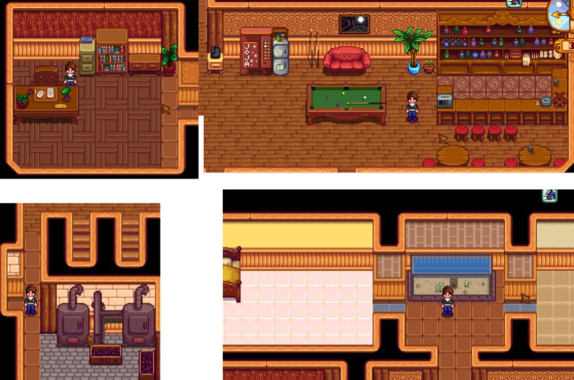 《星露谷物语》带温室的三层豪宅MOD