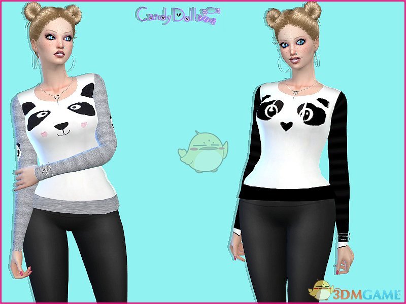 《模拟人生4》可爱的熊猫上衣MOD