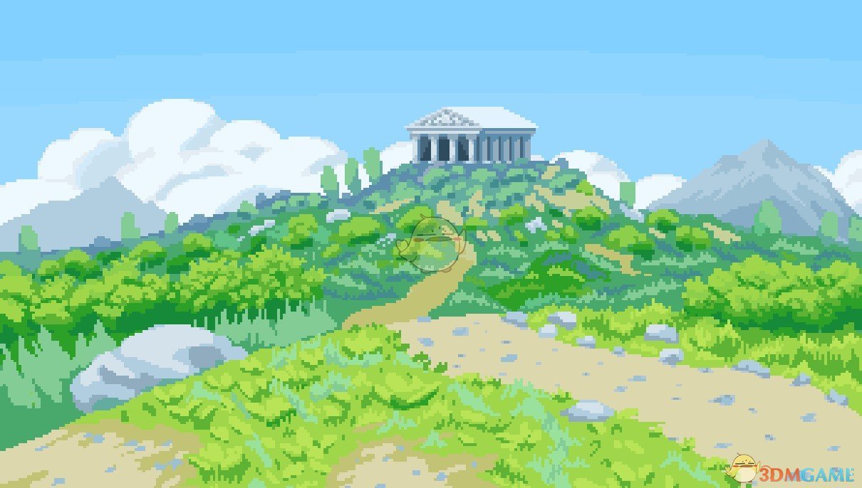 《Wallpaper Engine》希腊神殿像素风动态壁纸