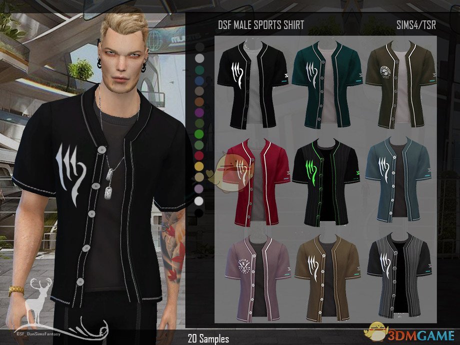 《模拟人生4》男士开衫运动衫MOD