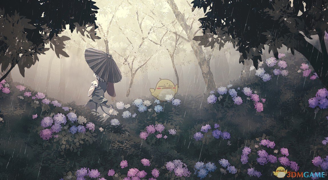 《Wallpaper Engine》东方 - 绣球花园鼠标移动动态壁纸